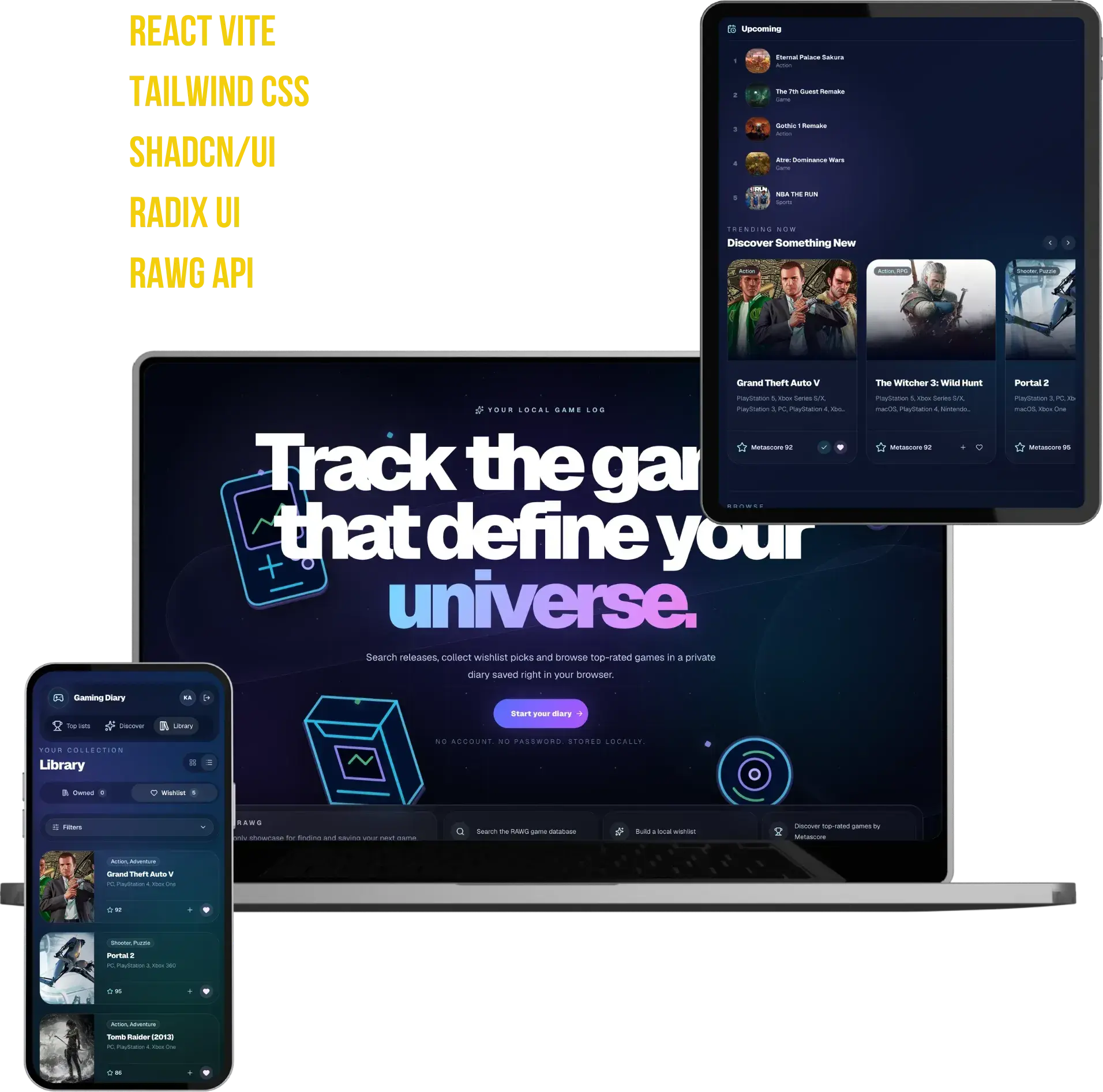 Gaming Diary website