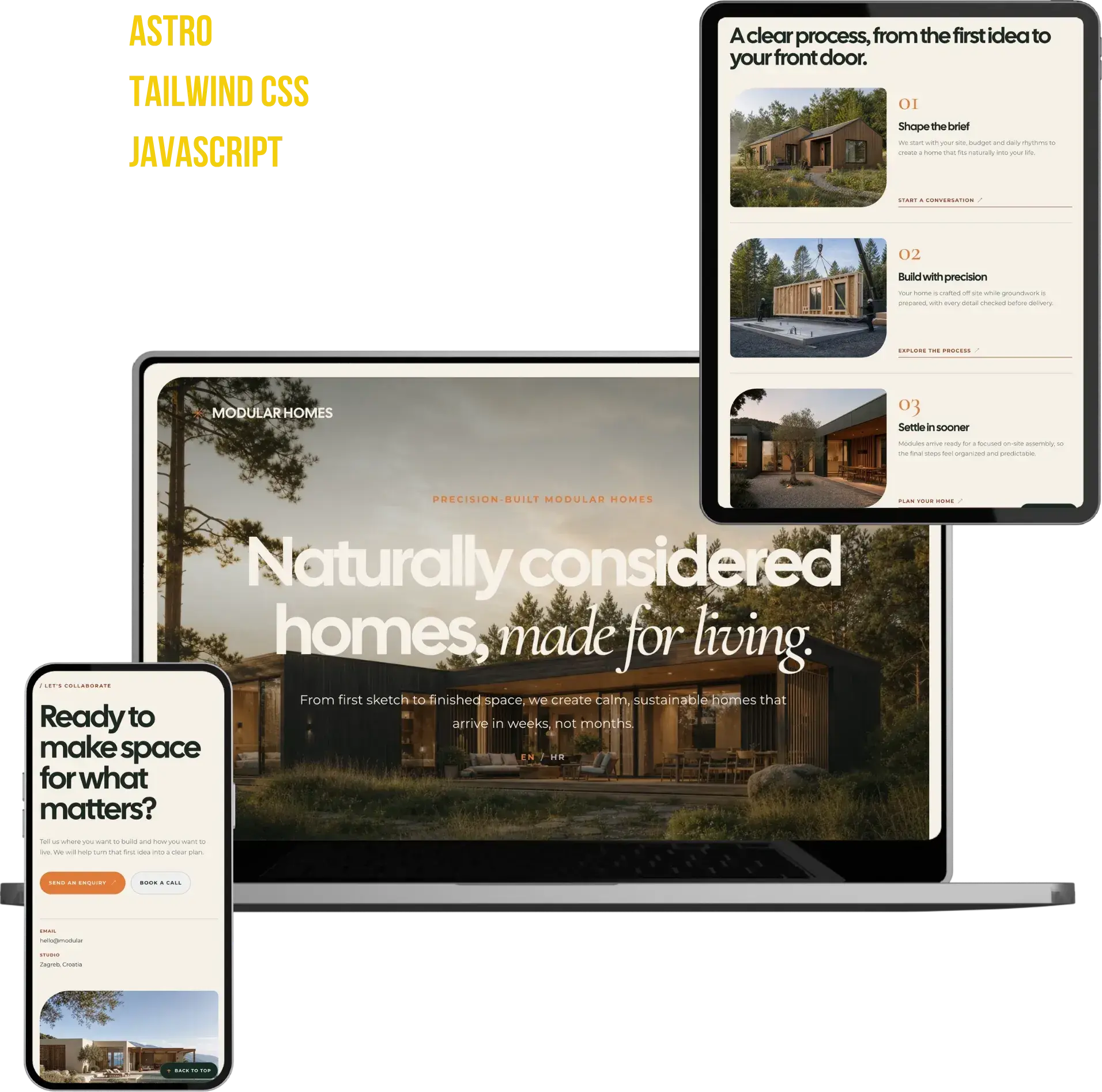 Modular Homes website