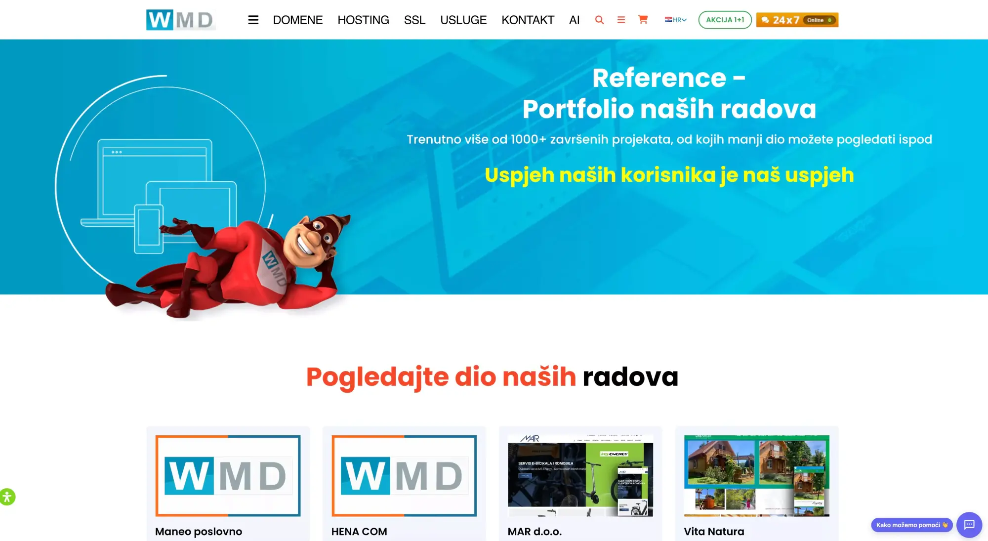 Frontend development portfolio work