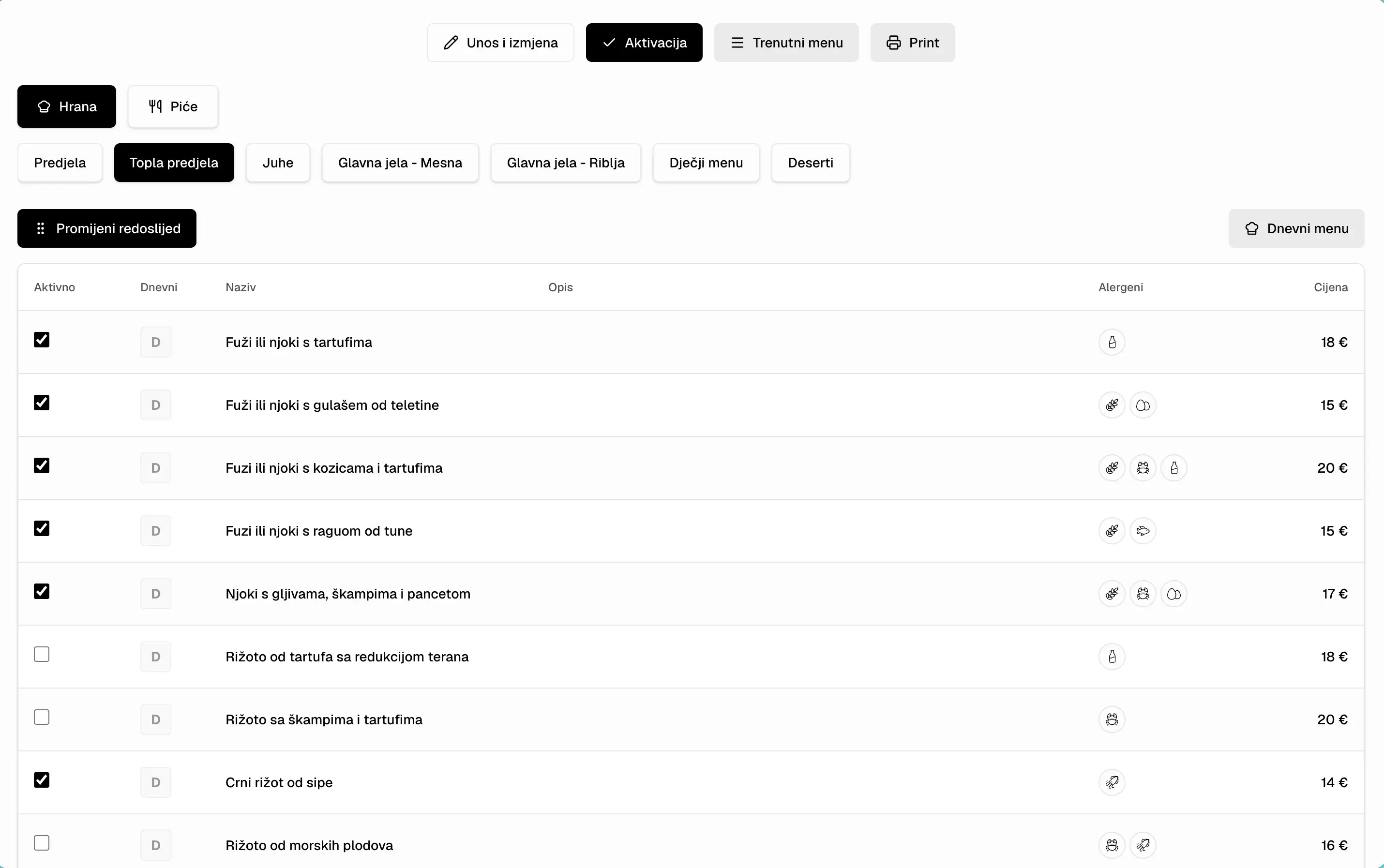 Web app for restaurant management — 1 / 5